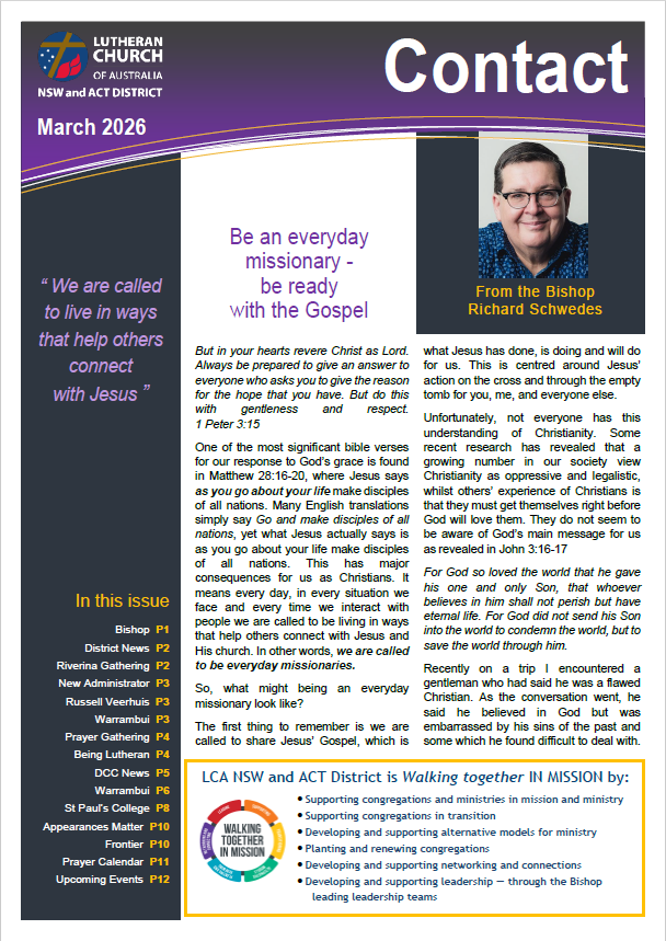 Cover of March 2026 Contact